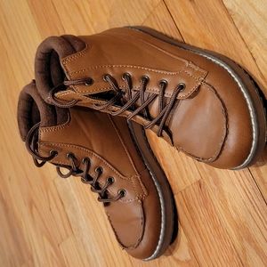 Brown Lace-Up Boots for Boys